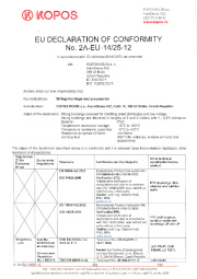 Conformity declaration Conformity declaration