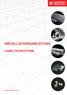 Installationsanleitung Kabeltragsysteme