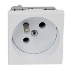 QP 45X45 HB - zásuvkový modul QUADRO s ochraným kolíkem QP 45X45 HB - zásuvkový modul QUADRO s ochraným kolíkem